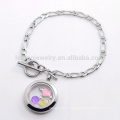 Free sample hot sale silver magnetic bracelet,stainless steel jewelry